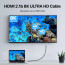 Vaku Luxos® SYNC FURY Gold Plated Nylon Braided HDMI to HDMI Cable 8K@60Hz Resolution Compatible with MacBook, iPad, Laptop, Chromebook, TV and Monitor