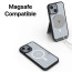 Vaku Luxos ® Apple iPhone 14 Plus Translucent MagPro Armor Slim Protective Metal Camera Case Back Cover