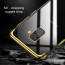 Vaku ® Samsung Galaxy A8 Plus CAUSEWAY Series Electroplated Shine Bumper Finish Full-View Display + Ultra-thin Transparent Back Cover