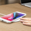 Vaku ® Apple iPhone 8 GLASSINO Wireless Edition Soft Silicone 4 Frames Plus Ultra-Thin Case Transparent Cover