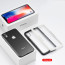 Vaku ® Apple iPhone XS GLASSINO Wireless Edition Soft Silicone 4 Frames Plus Ultra-Thin Case Transparent Cover