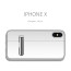 Vaku ® Apple iPhone X / XS Iron-Man Series Auto-Fit Magnetic Technology Strong & Light Metallic Aluminum Case with Inbuilt Kickstand + Tempered Glass Back Cover