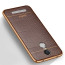 VAKU ® XIAOMI Redmi Note 3 European Leather Stitched Gold Electroplated Soft TPU Back Cover