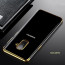 Vaku ® Samsung Galaxy A8 Plus CAUSEWAY Series Electroplated Shine Bumper Finish Full-View Display + Ultra-thin Transparent Back Cover