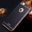 VAKU ® Apple iPhone 5S / SE / 5 Leather Stiched Gold Electroplated Soft TPU Back Cover