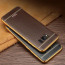 Vaku ® Samsung Galaxy S8 Leather Stitched Gold Electroplated Soft TPU Back Cover