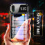 Vaku ® Apple iPhone X / XS LED Touch inbuilt Digital Clock Polarized Glass Glossy Edition Back Cover