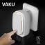 VAKU ® 3-Port Phone Charger with LED lamp & Auto-ID USB Portable travel charger Adapter comes with 3 types of Data Cable