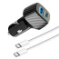 Vaku ® Fast Car Charger with Power Delivery - Quick Charge iPhone, Samsung & All Android Devices