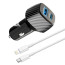Vaku ® Fast Car Charger with Power Delivery - Quick Charge iPhone, Samsung & All Android Devices