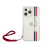 US Polo Assn ® Shiny with Red Nylon Cord New Design case for Apple iPhone 13 Pro Max (6.7") - Transparent