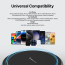 Vaku ® 15W Wireless Charger Albany Frosted Series Fast Charging pad PD & Qi-Certified with Type C Cable