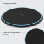 Vaku ® 15W Wireless Charger Albany Frosted Series Fast Charging pad PD & Qi-Certified with Type C Cable