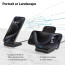 Vaku ® Qi Certified Unity II 15W Fast Charge Wireless Charger Stand Universally Compatible with Qi Enabled iPhone 15 / 15 Plus / 15 Pro Max /15 Pro