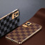Vaku ® Vivo V21 5G Cheron Leather Electroplated Soft TPU Back Cover