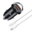 Vaku ® Fast Car Charger with Power Delivery - Quick Charge iPhone, Samsung & All Android Devices