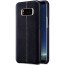 Vorson ® Samsung Galaxy Note 8 Lexza Series Double Stitch Leather Shell with Metallic Camera Protection Back Cover