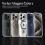 Vaku Luxos ® Apple iPhone 15 Pro Max Vortex Magpro Gel Cushion Slim Fit Shockproof Crystal Clear Camera Metal Ring Certified Mag-Safe Back Cover