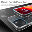 Vaku Luxos ® Apple iPhone 14 Vortex Gel Cushion Slim Fit Shockproof Crystal Clear Camera Metal Ring Back Cover