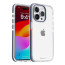 Vaku Luxos ® Apple iPhone 15 Pro Vortex Gel Cushion Slim Fit Shockproof Crystal Clear Camera Metal Ring Back Cover