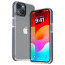 Vaku Luxos ® Apple iPhone 14 Vortex Gel Cushion Slim Fit Shockproof Crystal Clear Camera Metal Ring Back Cover