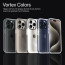 Vaku Luxos ® Apple iPhone 15 Pro Vortex Gel Cushion Slim Fit Shockproof Crystal Clear Camera Metal Ring Back Cover