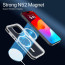 Vaku Luxos ® Apple iPhone 14 Vortex Magpro Gel Cushion Slim Fit Shockproof Crystal Clear Camera Metal Ring Certified Mag-Safe Back Cover
