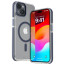 Vaku Luxos ® Apple iPhone 14 Vortex Magpro Gel Cushion Slim Fit Shockproof Crystal Clear Camera Metal Ring Certified Mag-Safe Back Cover