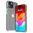 Vaku Luxos ® Apple iPhone 14 Vortex Gel Cushion Slim Fit Shockproof Crystal Clear Camera Metal Ring Back Cover