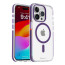 Vaku Luxos ® Apple iPhone 15 Pro Max Vortex Magpro Gel Cushion Slim Fit Shockproof Crystal Clear Camera Metal Ring Certified Mag-Safe Back Cover