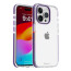 Vaku Luxos ® Apple iPhone 15 Pro Vortex Gel Cushion Slim Fit Shockproof Crystal Clear Camera Metal Ring Back Cover