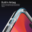 Vaku Luxos ® Apple iPhone 15 Pro Max Vortex Gel Cushion Slim Fit Shockproof Crystal Clear Camera Metal Ring Back Cover
