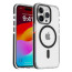 Vaku Luxos ® Apple iPhone 15 Pro Max Vortex Magpro Gel Cushion Slim Fit Shockproof Crystal Clear Camera Metal Ring Certified Mag-Safe Back Cover