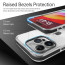 Vaku Luxos ® Apple iPhone 15 Pro Max Vortex Gel Cushion Slim Fit Shockproof Crystal Clear Camera Metal Ring Back Cover