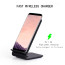Vaku ® Qi Certified 15W Fast Charge Wireless Charger Stand Universally Compatible with Qi Enabled Smartphones, iPhone 13/13Pro/Pro Max/12/12Pro/12Pro Max-Black