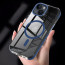 Vaku Luxos ® Apple iPhone 15 Plus Vortex Magpro Gel Cushion Slim Fit Shockproof Crystal Clear Camera Metal Ring Certified Mag-Safe Back Cover
