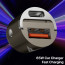 Vaku ® Fast Car Charger with Power Delivery - Quick Charge iPhone, Samsung & All Android Devices