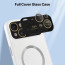 Vaku ® Apple iPhone 14 Premium Polarized Leather Texture Full Lens Protection Silicon Back Cover Case