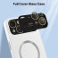 Vaku ® Apple iPhone 15 Plus Premium Polarized Leather Texture Full Lens Protection Silicon Back Cover Case