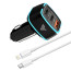 Vaku ® Fast Car Charger with Power Delivery - Quick Charge iPhone, Samsung & All Android Devices