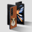 Vaku ® Samsung Galaxy Z Fold 4 Flex Snap Series Designer Embroidery Leather Case