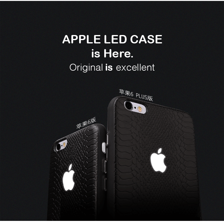 LEKE ® Apple iPhone 6 Plus / 6S Plus World's First LED Light Illuminated Logo 3D Designer Case Back Cover